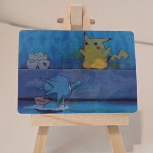Pokemon Pikachu Lenticular Promo Card PIKA-0019D DVD Togepi Horsea Water Scene
